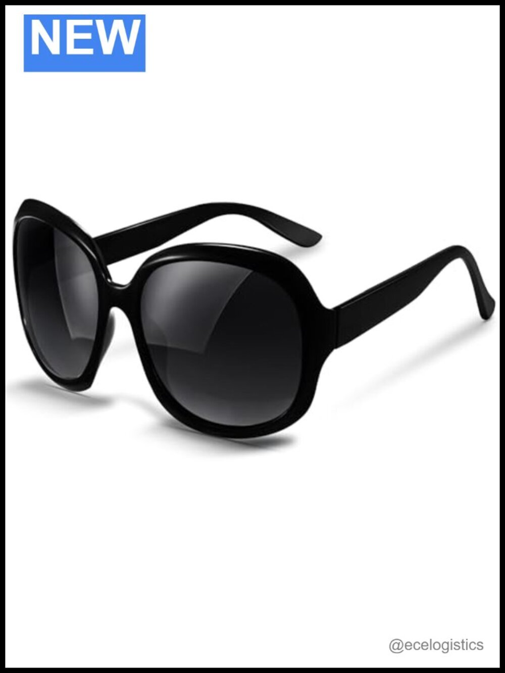 Oversized Polarized Sunglasses Women Retro Bug Eye UV400 Protection Trendy